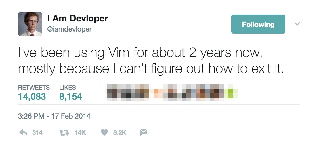 Cannot close vim meme