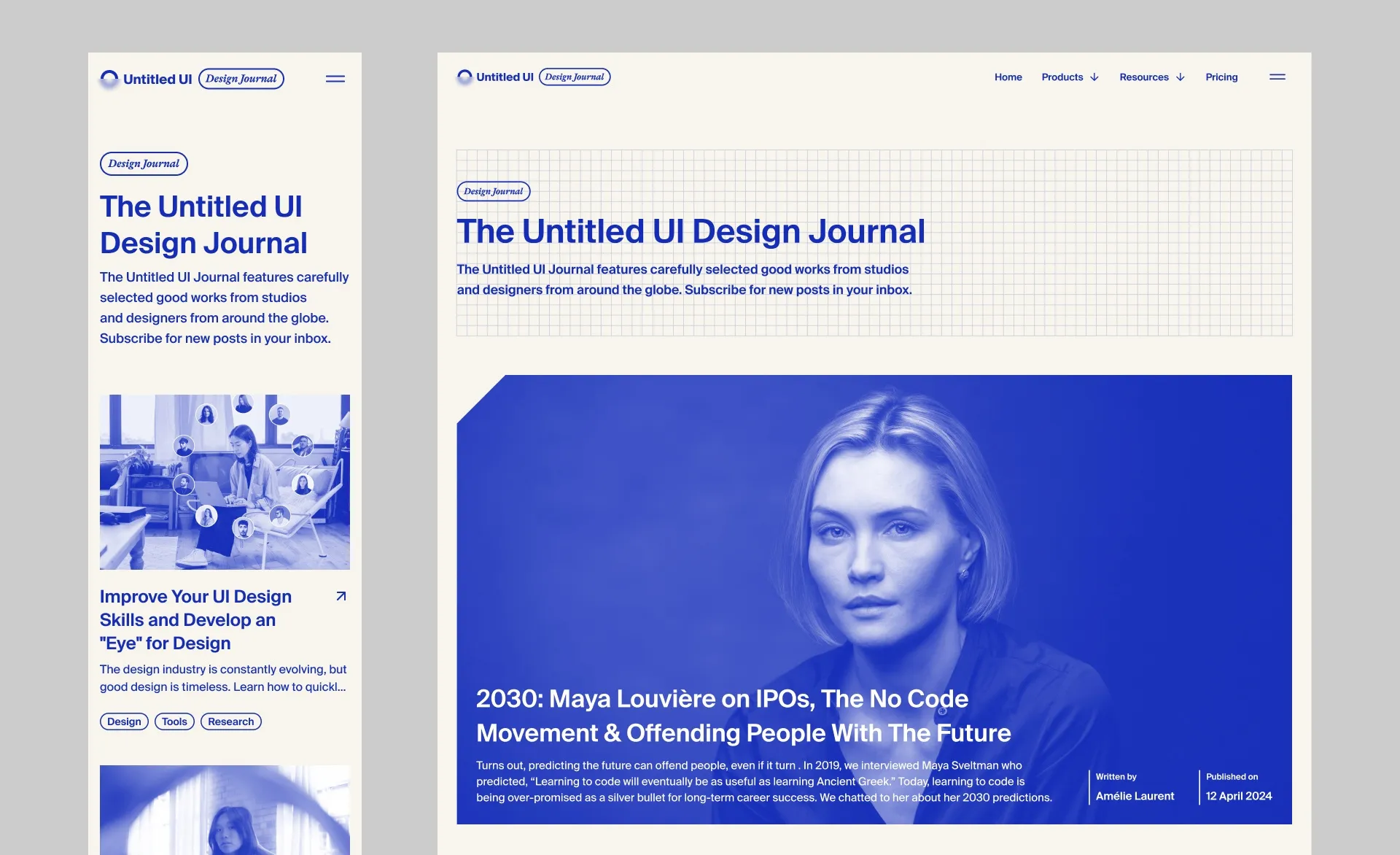 Design inspiration by Jordan Hughes